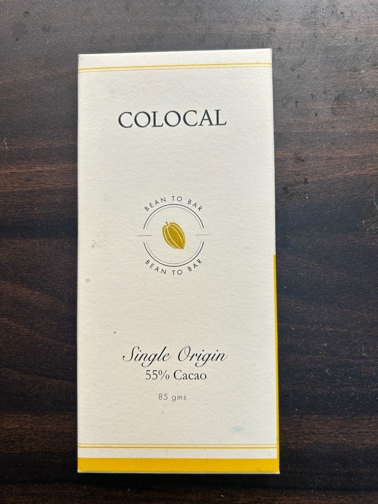 A small Colocal chocolate box.